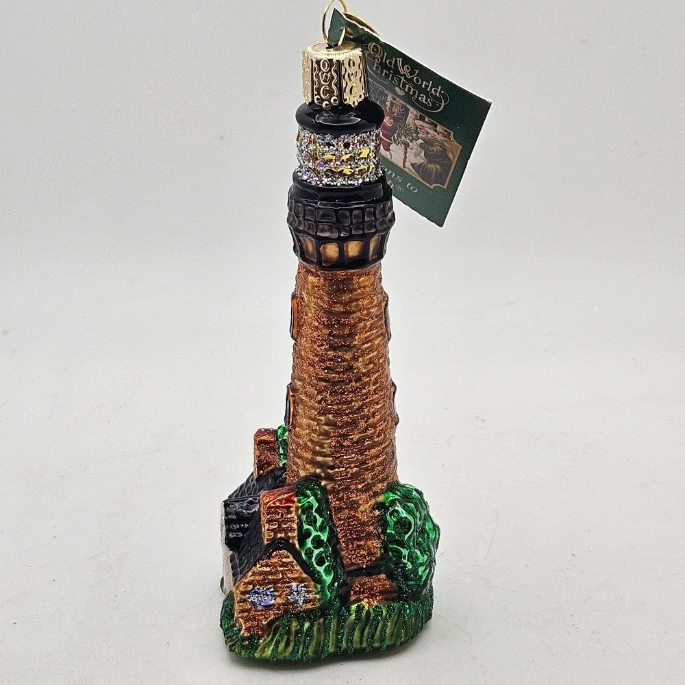 Old World Christmas Currituck Lighthouse Glass Ornament 2018 North Carolina NOS